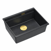 granitni umivalnik Logan 100 Black Metallic