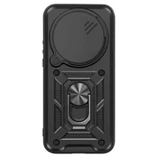 AVIZAR Etui za Xiaomi 17 Ultra s Prstanastim Stojalom in Pokrovčkom Kamere, Črna, (5000273890)