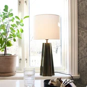 PR Home Namizna svetilka Aira, višina 65 cm, barva medenina/bela - Dnevna soba/jedilnica - medenina, bela - Kovina