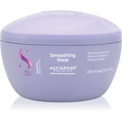 Alfaparf Milano Maska za lase Alfaparf Milano Semi di Lino Smooth Rebel Hair 200 ml Glajenje 350 g