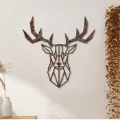 Wallity Zidna dekoracija Rusty Deer 1, 51x51 cm, 1.5 mm, Braon