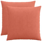 vidaXL Prevleka za blazino 2 pcs HEERLEN Rdeče oranžna 80 x 80 cm