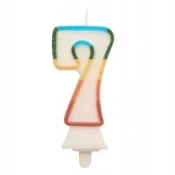 Barvna sveča 8,5 cm - 7