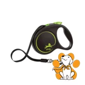Flexi Black Design Tape M, Povodac Za Pse 5m, Zeleni
