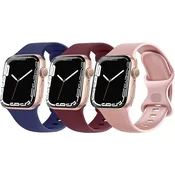 shumee 3x APPLE WATCH PAŠEK 38/40/41mm SE/9/8/7/6/5/4/3/2 RAZLIČNE BARVE