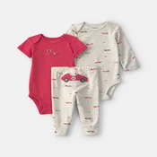 Carters komplet 3/1 (bodi x 2, d.deo), decaci