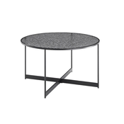 Livetastic Klubska Miza Black, Črna, O 80cm