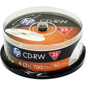 Hewlett packard CD-RW 700MB/4X-12X/1/25CAKE/69313 ( 377HP25/Z )