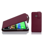 Cadorabo Cadorabo Ohišje, združljivo z HTC ONE M8 MINI v pastelno vijolično - Zaščitni ovitek v obliki flipa iz teksturiranega umetnega usnja, (20562786)