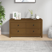 Bocni ormaric boja meda 100x40x54 cm od masivne borovine