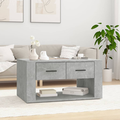 Stolic za kavu boja betona 80x50x40 cm konstruirano drvo