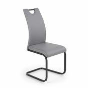 Halmar Jedilni stol K371 - siv/krom