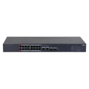 Dahua DH-CS4218-16ET-135 mrežni stikalo, L2 Gigabit Ethernet, PoE, črn