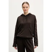 Adidas W AOP FT HD INF, ženski pulover, ljubicasta Q4657