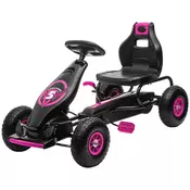 Homestar Go-kart nastavljiv sedež 121x58x61 cm roza