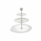 Trinadstropno belo porcelanasto stojalo Kähler Design Hammershoi Etagere, ? 28 cm