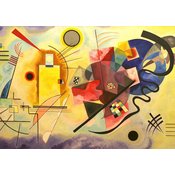 Grafika - Puzzle Vasilij Kandinski: Žuta - Crvena - Plava, 1925 - 1 000 dijelova
