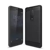 Silikonski ovitek za Huawei P20-mat carbon črn