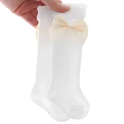 Otroške dokolenke Bow - White / L KP22284