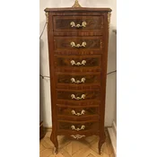 Casa Padrino baroque chest of drawers with 7 drawers brown/gold - Handmade solid wood cabinet in baroque style - Living room furniture in baroque style - Baroque furniture
