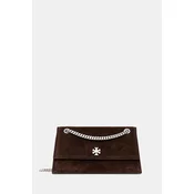 Usnjena torbica Tory Burch Kira Turnlock