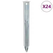 Vidaxl Klini za šotor 24 kosov 17 cm O20 mm pocinkano jeklo