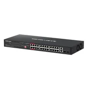 MERCUSYS Switch 24x GbE PoE+ 2x GbE SFP 295W rack MS128GP