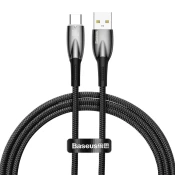 Kabel USB kabel Baseus Glimmer Series za USB-C, 100W, 1m (crni)
