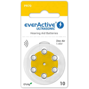 Baterije Za Slušne Aparate Everactive - Ultrasonic, Tip 10, 6 Kos