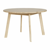 Blagovaonski stol od hrastovog drva WOOOD Disc, O 120 cm