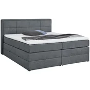 Esposa BOXSPRING POSTELJA 160 cm x 200 cm , tekstil modrosiva