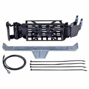 DELL 2U nosac za upravljanje kabelima, CusKit 770-BBIP, crna, srebrna, za PowerEdge R520/R720/R720xd/R730/R730XD, 770-BBIP
