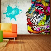 Samoljepljiva foto tapeta - Graffiti beauty 392x280
