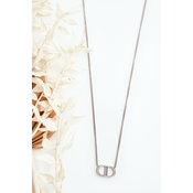 Womens Silver Stainless Steel Chain