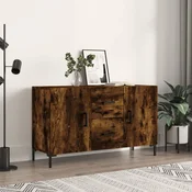 Komoda boja dimljenog hrasta 100 x 36 x 60 cm konstruirano drvo