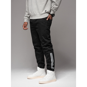 Ombre Mens denim joggers with asymmetrical stitching - blue
