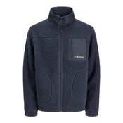 Jack & Jones Junior Jopa iz flisa JJESoho dimno modra/bela