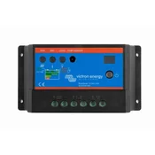 Victron Energy Regulator polnjenja VICTRON ENERGY BlueSolar PWM Light 12/24V-10A z LCD zaslonom in zaščito pred prenapolnjenjem
