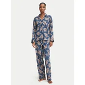 LAUREN RALPH LAUREN Pižama ILN92529 Mornarsko modra Regular Fit