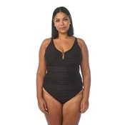 Swim by Zizzi Enodelne kopalke SKRisty črna