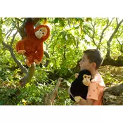 Ekološka plišana igracka Keel Toys Keeleco - Cimpanza, 18 cm