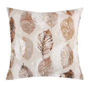 Prevleka EMA - 45x45 cm - Leaves beige, brown