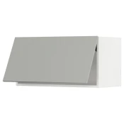 METOD Horizontalni zidni ormaric, bela/Havstorp svetlosiva, 80x40 cm