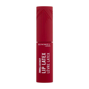 Rimmel Thrill Seeker Lip Latex tekoča šminka z visokim sijajem 6 ml Odtenek 400 rimmel red