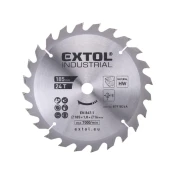 EXTOL Kotouč pilový s plátky, 185 x 1,8 x 16 mm, 24T 8791826A
