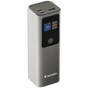 Verbatim Powerbank 27000mAH Charge n Go 183W max, Dual USB-C® port, 1xUSB-A, Smart digital TFT display