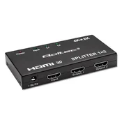 Aktivni razdelilnik Qoltec 2 x HDMI 4K x 2K | 3,4 Gb/s | Visoka stabilnost