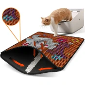Aberto Design Prostorika za toalet za macke Nrszn0070, 45 x 60 cm, Narandžasta