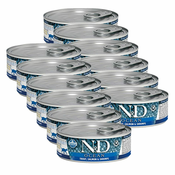 Konzerva Farmina N&D cat Trout, Salmon & Shrimps 12x80 g
