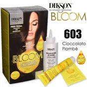 Dikson bloom coloring cream with keratin 603 flambe chocolate